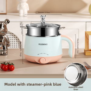 <span class=keywords><strong>Olla</strong></span> Eléctrica Portátil de Acero Inoxidable, Multifuncional, Antiadherente, para Uso Doméstico y Hotelero - Product Image 3