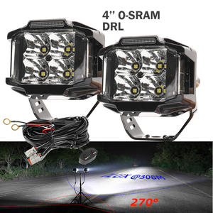 Foco Led con luz lateral Para Moto de carreras, 4" - Product Image 1