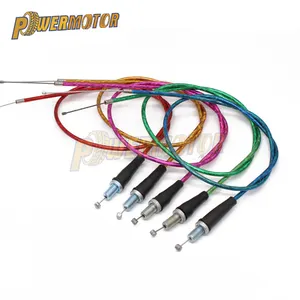 Cable de acelerador de Gas rojo verde azul de 990mm para motocicleta Pit Dirt Bike Motocross SSR Thumpstar XR50 CRF50 CRF70 Atomik Baja Lifan