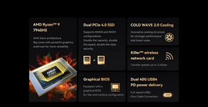 New MINISFORUM UM790 Pro <b>Mini</b> <b>PC</b> 9 7940HS Gaming Window 11 DDR5 5600MHz USB4 WiFi 6E <b>Desktop</b> Computer UM790 Pro Latest <b>Desktop</b> C - Product Image 4