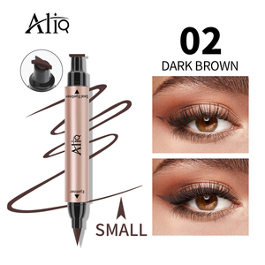 Marcador de sello de doble cabeza líquido negro mágico colorido personalizado delineador de ojos de ala gráfica Etiqueta Privada delineador de ojos Libre de crueldad vegano - Product Image 3