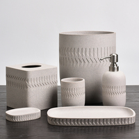 Hôtel haut de gamme décoration de la maison salle de bain 3D relief flèche motif résine plateau cosmétique Table plateau de rangement
