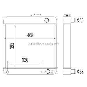 Radiateur en aluminium Pour Buick Skylark (3.7L/<span class=keywords><strong>225ci</strong></span> V6) 1964-1965 noyau size395 * 468*62mm - Product Image 1