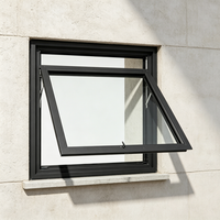 Ventanas de Extracción de Humo para Cocina, Abatibles, de Aluminio y Vidrio, con Malla Plegable, de Apertura Superior