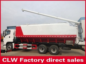 Fabricante directo 40cbm 20 toneladas camión de alimentación de pollo nuevos remolques de transmisión manual diésel para transporte de alimentación a granel - Product Image 3