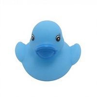 Petit canard en PVC bleu Hoking HKBT001 à presser et à faire du bruit pour les enfants