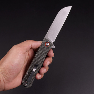 مصنع OEM الصغيرة البسيطة Micarta سكين للطي جيب المحمولة في الهواء الطلق التخييم الذاتي الدفاع الفاكهة سكين التقشير - Product Image 4