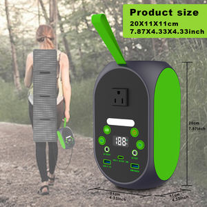 Spedizione gratuita Inverter a onda quadra USA tipo LiFePO4 <span class=keywords><strong>Mini</strong></span> 99.84Wh 17800nAh 120W centrale elettrica portatile con pannelli solari 30W - Product Image 5