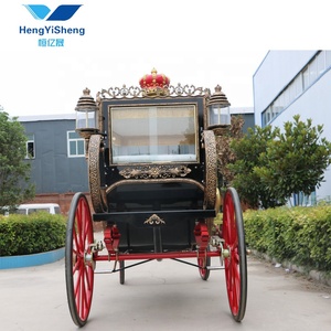 Charrette à chevaux royale de couleur cuivre/ Charrette à chevaux d'exposition entièrement fermée/ Prix d'usine 4 places Chariot électrique sans chevaux - Product Image 6