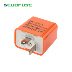 12V 2PIN LED-knipperrelais voor motorfiets/voertuig richtingaanwijzer, instelbare frequentie, voor zowel LED als normale lamp - Product Image 2