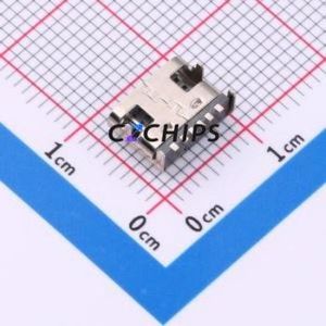 TYPE-C-01A-6P USB Connector SMD Connector ( Connector Type: Type-C )( Gender: Female )( Mounting Type: Horizontal Mount ) - Product Image 2