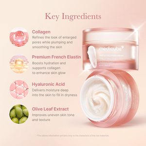 <span class=keywords><strong>Crema</strong></span> Triple Colágeno medicube con Niacinamida - Humectante y <span class=keywords><strong>Reafirmante</strong></span> Vegano con Elastina Premium y Manteca de Karité - Product Image 4