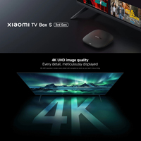 Original pour Xiaomi TV Box S (3ème Gén.) Quadricœur 2 Go + 32 Go Wi-Fi 6 Google TV Télécommande BT 360° avec Contrôle Vocal MI Box S 3ème