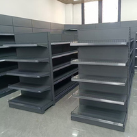Estante de Exhibición para Supermercado con Ganchos, Separadores de Etiquetas de Precio, Sistema de Empuje, Tira de Datos y Accesorios Publicitarios