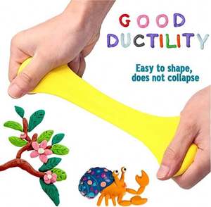 Arcilla Mágica <span class=keywords><strong>de</strong></span> Secado al Aire <span class=keywords><strong>de</strong></span> 24 Colores, Arcilla <span class=keywords><strong>de</strong></span> Modelado Ultraligera para Estudio <span class=keywords><strong>de</strong></span> Artistas, <span class=keywords><strong>Plastilina</strong></span>, Arcilla <span class=keywords><strong>de</strong></span> Modelado Segura y No Tóxica - Product Image 2