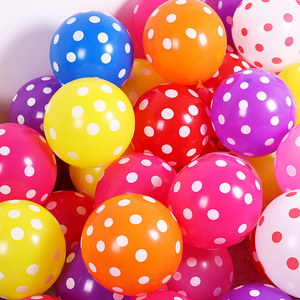 Ballon de mariage à pois couleur bonbon 12 "2.8g Décoration d'ambiance de salle de mariage Ballon en <span class=keywords><strong>latex</strong></span> à pois - Product Image 5
