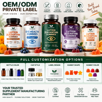 Lutein Zeaksantin Göz Sağlığı Jelibonları Görme Destekleyici Takviye Göz Vitaminleri Jelibon Vegan Şekersiz Çiğnenebilir Özel Etiket Toplu