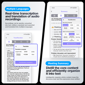Grabadora de Voz con IA M1 y Modelo Deepseek para iPhone, Grabación de Llamadas y Transcripción de Reuniones - Product Image 4