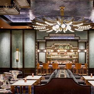 Hotel de lujo moderno, suministros para restaurante, muebles de cafetería, pequeño restaurante interactivo, juego de mesa interior, proyecto de 4 sillas - Product Image 2