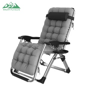 Silla Reclinable de Gravedad Cero de Lujo Wayon con Cojín Suave, Silla Plegable para Patio - Product Image 1