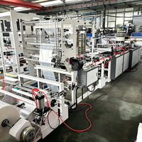 Machine automatique de fabrication de sacs à fermeture éclair en PE/PVC, machine de scellage latéral pour sacs à glissière en plastique, machine de fabrication de pochettes pour vêtements