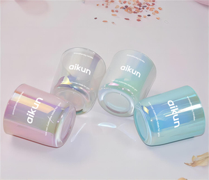 เทียนหอมถั่วเหลือง AIKUN ขายส่ง กลิ่นหอมตามสั่ง แบรนด์ส่วนตัว บรรจุในขวดแก้วสีชมพู ฝาไม้ สำหรับชุดของขวัญ - Product Image 6