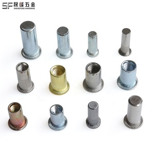 Đóng đầu phẳng có khía đinh tán hạt 1/4 5/16 3/8 1/2 M3 M4 M5 M6 <span class=keywords><strong>M8</strong></span> M10 M12 thép carbon màu vàng kẽm mạ đinh tán hạt - Product Image 6