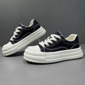 Zapatos de Verano de Lujo para <span class=keywords><strong>Hombre</strong></span>, Diseño 2026, Estilo Baotou, Punta Ancha, Plataforma de Lona Gruesa, Transpirables y Ligeros para Jóvenes - Product Image 3