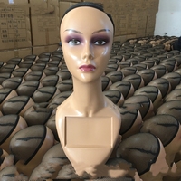 Tête de Mannequin Réaliste Beauté Européenne, Accessoires de Présentation pour Foulards, Chapeaux et Perruques