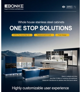 Mueble <span class=keywords><strong>de</strong></span> Cocina Modular <span class=keywords><strong>de</strong></span> Estilo Moderno y Lujoso con <span class=keywords><strong>Isla</strong></span> <span class=keywords><strong>de</strong></span> Almacenamiento, Gabinete <span class=keywords><strong>de</strong></span> Acero Inoxidable con Grifo, Juego Completo <span class=keywords><strong>de</strong></span> Armarios - Product Image 5