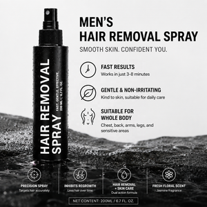 Spray Depilatorio Masculino de Marca Privada - para Espalda, Pecho, Brazos, Piernas e <span class=keywords><strong>Ingle</strong></span>, Depilación Rápida en 3-8 Minutos, Personalizable 50ml-500ml y con Bomba - Product Image 4
