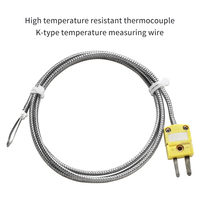 Termocooperación tipo K, horno de alta temperatura, enchufe flexible, termopar, medición de temperatura de espacio de rebanada