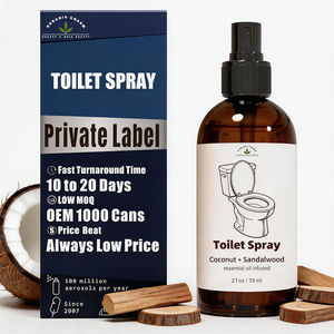 <span class=keywords><strong>Spray</strong></span> WC en Gros Marque Blanche Avant l'Utilisation, Huile Essentielle Naturelle, Rituel de Rinçage, OEM Personnalisé, Barrière Anti-Odeur de Luxe pour Salle de Bain - Product Image 1