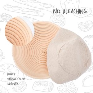 Factory Custom Restaurant Use Rattan <b>Bread</b> Proofing <b>Basket</b> Set Wholesale High Quality Fermentation Sourdough Starter Kit - Product Image 2