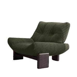 Sillón Individual de Tela Estilo Retro Francés, Diseño Minotti Emmi, Madera de Fresno, para Sala de Estar Informal - Product Image 5