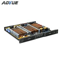 K4-1400 1U 1400W D sınıfı 4 kanallı dijital ses güç amplifikatörü