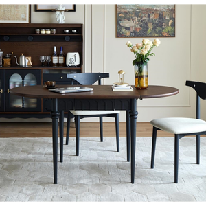 <span class=keywords><strong>Tavolo</strong></span> <span class=keywords><strong>da</strong></span> Pranzo <span class=keywords><strong>Allungabile</strong></span> in Legno Massello di Rovere Rosso, Design Francese di Lusso, Bestseller per Sala <span class=keywords><strong>da</strong></span> Pranzo Domestica (<span class=keywords><strong>4</strong></span> Posti) - Product Image 1