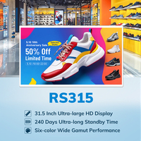 Etiqueta Electrónica para Estantes MinewTag Grande de 31.5 Pulgadas, Pantalla Eink Spectra de 6 Colores, BLE5.0, NFC, Luces LED, Gestión en la Nube, Control Remoto