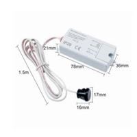 Interrupteur à détecteur de mouvement PIR à détection par geste de la main 800W 110-240VAC Détection à courte portée 5-6cm IP20 pour le contrôle de l'éclairage des armoires de cuisine