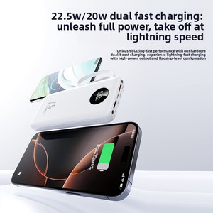 Power Bank HXB 20000mAh <span class=keywords><strong>con</strong></span> Ricarica Rapida PD 22.5W, <span class=keywords><strong>Cavi</strong></span> Integrati, Display LED, <span class=keywords><strong>Batteria</strong></span> Esterna Portatile per Vendita all'Ingrosso - Product Image 4