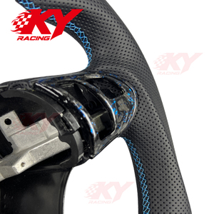 Volant de course personnalisé en fibre de carbone pour Chevrolet Corvette C6 C5 Coupé Z06 ZR1 Stingray 2005-2013 - Accessoires automobiles - Product Image 3