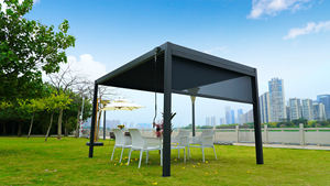 Nouvelle conception d'usine de stores roulants motorisés d'extérieur toit à persiennes en aluminium pour pare-soleil - Product Image 3