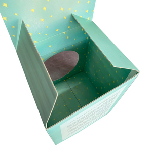 Custom Printed Paper Gift <b>Box</b> Self Erecting <b>Cardboard</b> Mailer <b>Box</b> with Window <b>for</b> Candles Cosmetics Packaging - Product Image 5