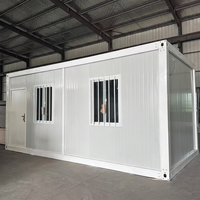 Maison conteneur pliable de luxe de 20 pieds, construction préfabriquée à assemblage rapide et personnalisable pour villas, appartements, bureaux, parcs, hôtels