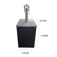 Kegerator électrique autonome à refroidissement par air avec roues