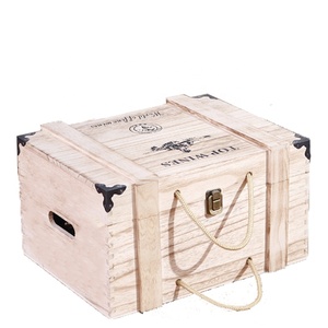Shabby Chic Caja de almacenamiento de madera Multifuncional Plegable Juguete Bolsa de bebidas Almacenamiento Rectángulo Shabby Chic Caja de madera decorativa - Product Image 1