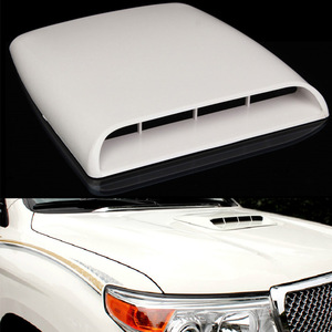 Pegatina Universal para Capó de Coche, Imitación de Ventilación de Aire, Color Blanco, Negro, Fibra de Carbono, Adhesivo de Vinilo Plástico, Decoración para la Cubierta del Motor - Product Image 1