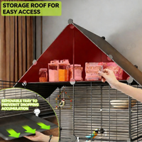 Cage à oiseaux de qualité supérieure, facile à assembler, grande structure métallique pour plusieurs oiseaux, utilisation en jardin, volière extérieure