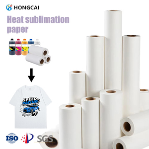 กระดาษซับลิเมชั่นแบบม้วน แห้งเร็ว ขนาด 44 นิ้ว 160 ซม. 29 กรัม 35 กรัม 70 กรัม 100 กรัม กระดาษถ่ายโอนความร้อนสำหรับเครื่องพิมพ์ดิจิทัล อัตราการถ่ายโอนสูง - Product Image 1