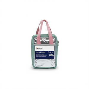 Borsa termica per bento 26x18x14 cm con rivestimento in foglio di alluminio per conservare il pranzo - Product Image 2